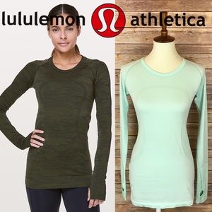 Lululemon Swiftly Tech Long Sleeve Crew Top Sz 8